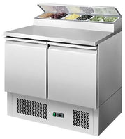 2 DOORS OPEN TOP SALADETTE FRIDGE W900 MM ESL3832