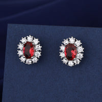 Full Diamond Necklace Ring Earrings Female Accessories Suit