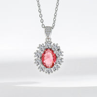 Full Diamond Necklace Ring Earrings Female Accessories Suit