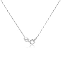 S925 Sterling Silver Pearl Pendant Classic All-match Necklace