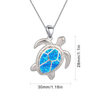 Opal Turtle Necklace Turtle Pendant Clavicle Chain