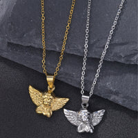 Temperament Personalized Minority Angel Wings Pendant Necklace