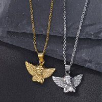 Temperament Personalized Minority Angel Wings Pendant Necklace