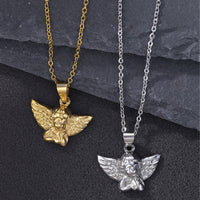 Temperament Personalized Minority Angel Wings Pendant Necklace