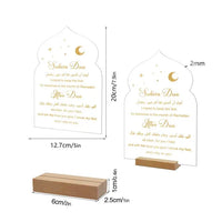 Reusable Acrylic Ramadan Calendar