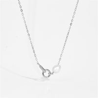 S925 Sterling Silver Pearl Pendant Classic All-match Necklace