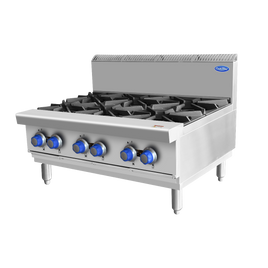 OPEN 6 BURNER COOK TOPS LPG AT80G6B-C-LPG