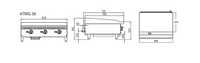 910MM GRIDDLE W910 X D725 X H385 COOKRITE ATMG-36-NG