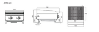 610MM RADIANT BROILER W610 X D700 X H385 | COOKRITE 1 ATRC-24-LPG