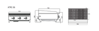 910MM RADIANT BROILER W910 X D700 X H385 COOKRITE ATRC-36-NG