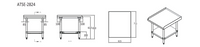 STAINLESS STEEL STAND W640 X D740 X H180 | COOKRITE ATSE-2824