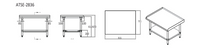 STAINLESS STEEL STAND W940X D740 X H180 | COOKRITE ATSE-2836