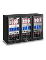 3 swing doors back bar cooler
