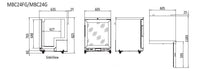 CHILLER FREEZER CABINET GLASS DOOR - MBC24FG MBC24FG