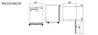 CHILLER FREEZER CABINET SOLID DOOR - MBC24F MBC24F