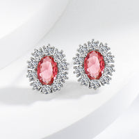 Full Diamond Necklace Ring Earrings Female Accessories Suit
