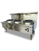 JASPER Triple Wok Range(chimney burner) LPG