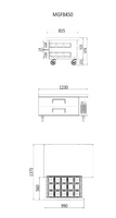 CHEF BASE 2 DRAWERS 1230 MM FRIDGE MGF8450