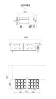 CHEF BASE 4 DRAWERS 1840 MM FRIDGE MGF8453