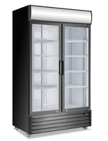 DOUBLE GLASS DOOR MOUNTED FRIDGE P1000WB-A 2+2 Years Warranty