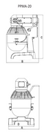 HEAVY DUTY PLANETARY MIXER 20L | PREPPAL PPMA-20