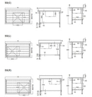 SINK BENCH WITH SPLASHBACK W1800 X D700 X H900 1 SS1718L