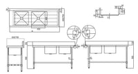 STAINLESS STEEL DISHWASHER DOUBLE INLET SINK 2 WSS27165L