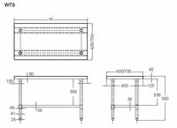 FLAT TOP WORK BENCH HEAVY W1800 X D700 X H900 WTS718